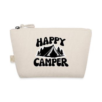 Fröhlicher Camper Zeltszene - Bio-Täschchen - Natur - Vorne