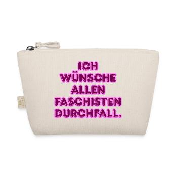 Gegen Faschisten Pink Protest - Bio-Täschchen - Natur - Vorne