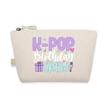 K Pop Birthday Crew - Organic Pouch - nature - Front
