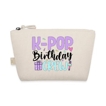 K Pop Birthday Crew - Organic Pouch - nature - Front