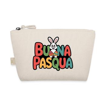 Bunny Happy Easter - Organic Pouch - nature - Front