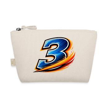 Number 3 Football Shirt Defensive Player Team - Organic Pouch - nature - Front