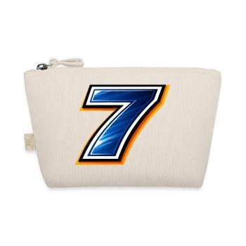 Number 7 Football Jersey Sporty Design - Organic Pouch - nature - Front