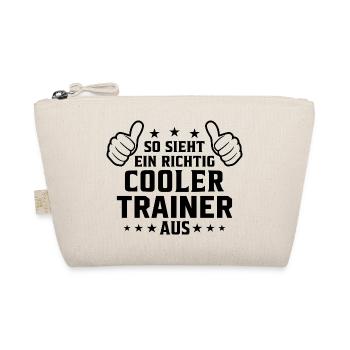 So sieht ein cooler Trainer aus - Bio-Täschchen - Natur - Vorne