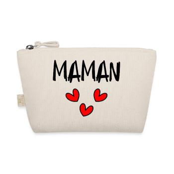 MOM. MOTHER'S DAY. HEART. FEAST. HAPPY BIRTHDAY - Organic Pouch - nature - Front