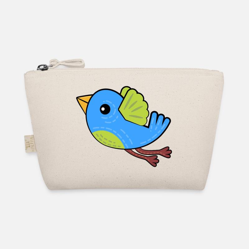 Kleiner Blauer Vogel Bio-Täschchen