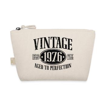 Vintage 1976 Jahrgang Geburtstag Retro Geschenk - Bio-Täschchen - Natur - Vorne