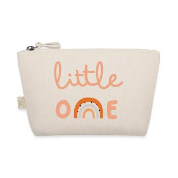 Little One Cute Rainbow Minimal Baby Design - Organic Pouch - nature - Front