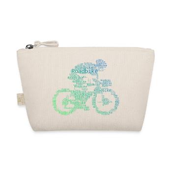 Gift idea for a road bike with road bike - Organic Pouch - nature - Front