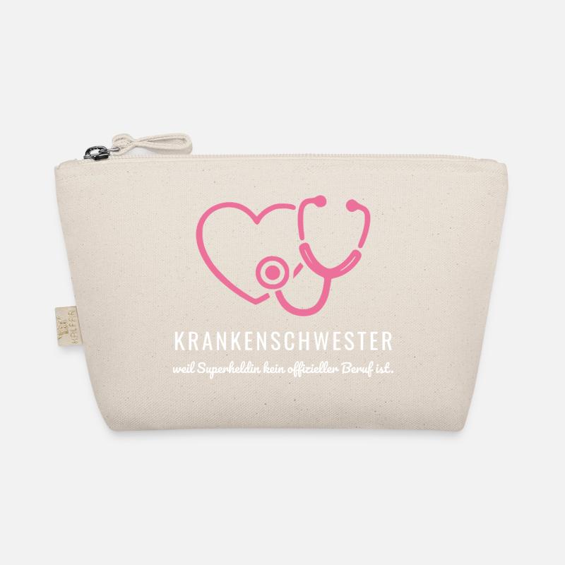 Krankenschwester Superheldin - Lustiges Pflege Med Bio-Täschchen