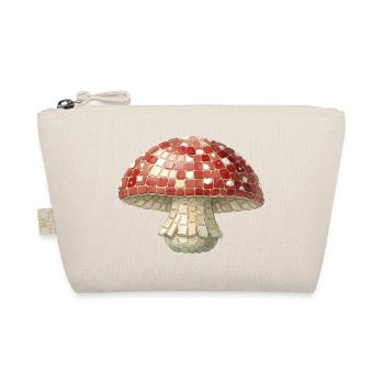 Toadstool Mosaic - Retro Forest for Mushroom Pickers - Organic Pouch - nature - Front
