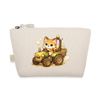Fox on the tractor - Organic Pouch - nature - Front
