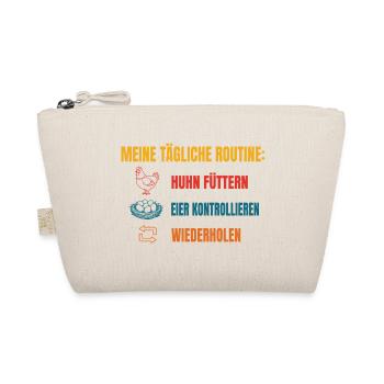 Meine tägliche Huhn-Routine - Bio-Täschchen - Natur - Vorne
