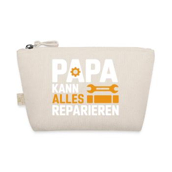 Papa Handwerker Kann Alles Reparieren Geschenk - Bio-Täschchen - Natur - Vorne