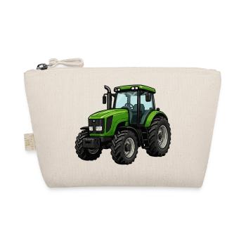 Green Tractor Powerful Design - Organic Pouch - nature - Front