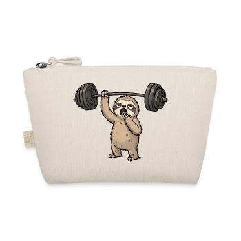 Paresseux de fitness avec barre dans un style comique - Trousse biologique - nature - Devant