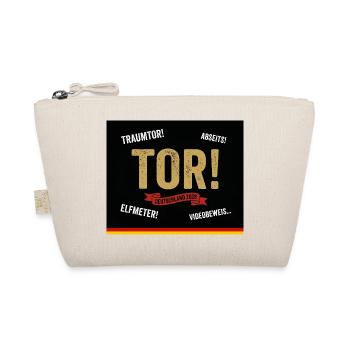 TOR! Deutschland Fan Kissen - Bio-Täschchen - Natur - Vorne