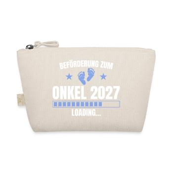 Beförderung zum Onkel 2027 – Loading - Bio-Täschchen - Natur - Vorne