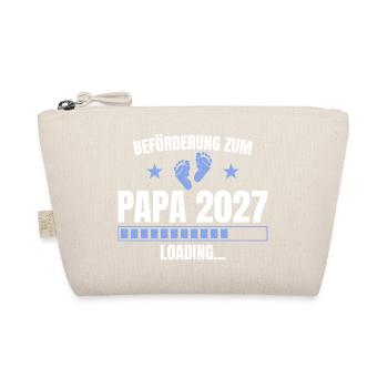 Beförderung zum Papa 2027 Loading - Vaterschaft - Bio-Täschchen - Natur - Vorne