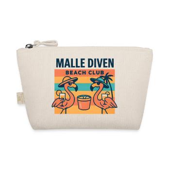 Malle Diven Beach Club Flamingo Mallorca Party  - Bio-Täschchen - Natur - Vorne