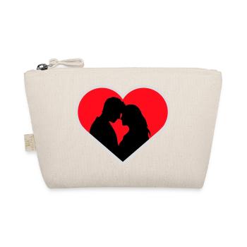 Couple Silhouette Amour Romance Petit ami de la Saint-Valentin - Trousse biologique - nature - Devant