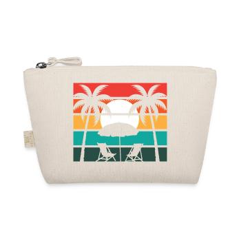 Beach palm and sun - Organic Pouch - nature - Front