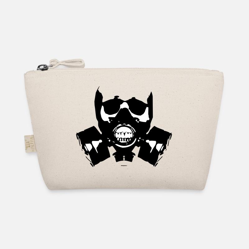 Gas Mask Skullsilhouette Organic Pouch