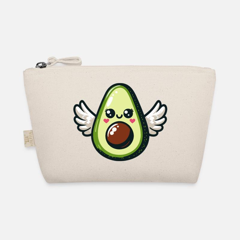 Kawaii Winged Avocado Organic Pouch
