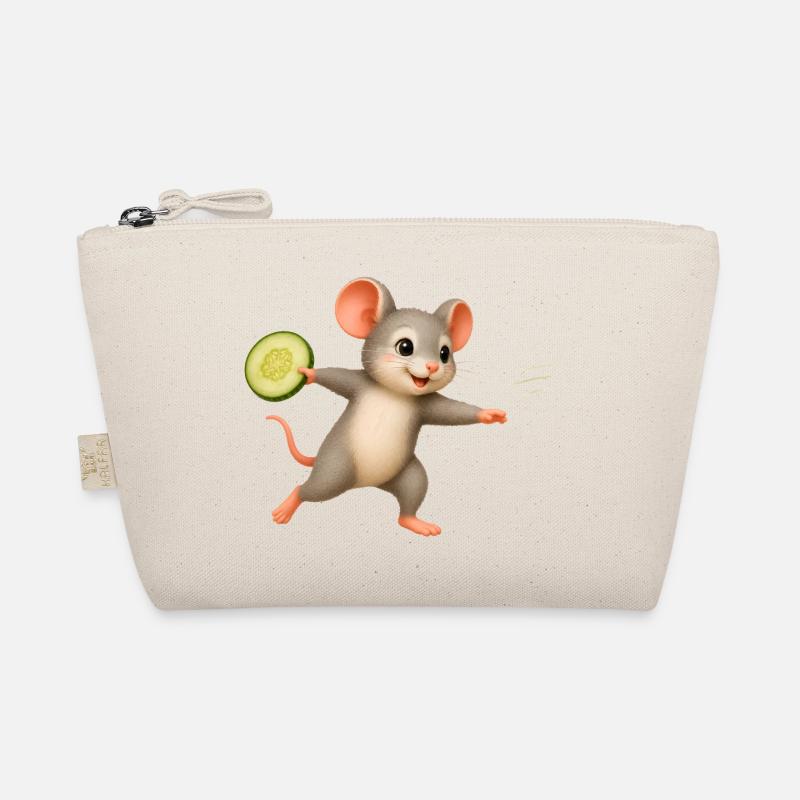 Souris Joyeuse avec Frisbee au concombre Trousse biologique