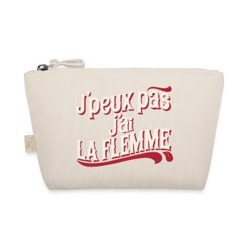 J'peux pas j'ai la flemme - rouge - Trousse biologique - nature - Devant