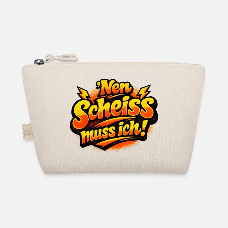 Nen Scheiss Muss ich retro comic Trousse biologique