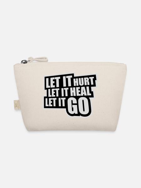 Laisse faire mal Laisse ça guérir Laisse partir Inspirant - Trousse biologique - nature - Devant