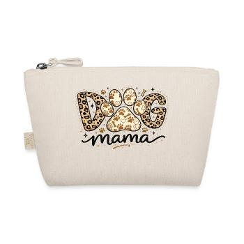Hund Mama Leopard | Hund und Mama Humorgeschenk - Bio-Täschchen - Natur - Vorne