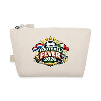 Fußball Fever 2026 Logo - Bio-Täschchen - Natur - Vorne