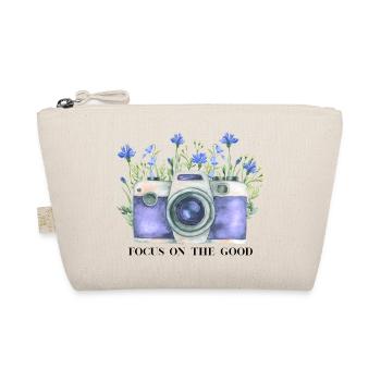 Appareil photo aquarelle avec couronne florale - Trousse biologique - nature - Devant