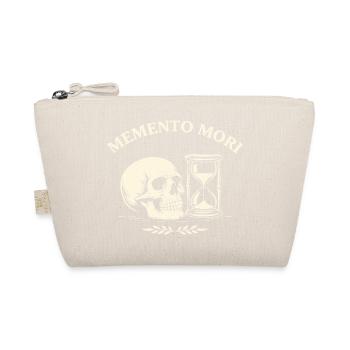 Memento Mori Skull - Organic Pouch - nature - Front