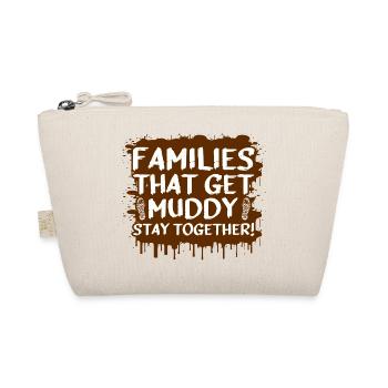 Families muddy Schlammlauf Mud Run Muddy Race - Organic Pouch - nature - Front