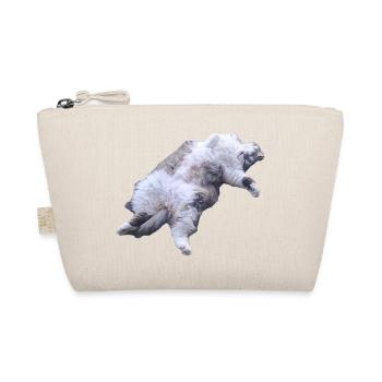 Pose du chat poilu câlin allongé - Trousse biologique - nature - Devant
