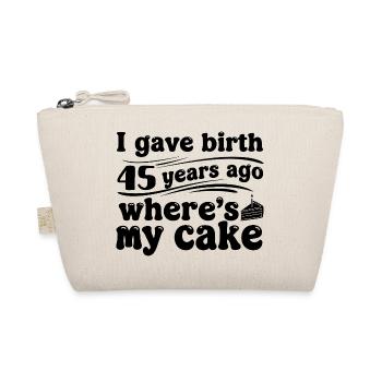 Une blague de gâteau d’anniversaire de 45 ans cadeau à la mère - Trousse biologique - nature - Devant
