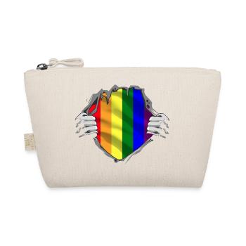 LGBT Flag Gay Pride Month Rainbow - Organic Pouch - nature - Front