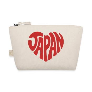 Japan Heart Graffiti-Emblem - Bio-Täschchen - Natur - Vorne