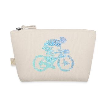 Gift idea for a road bike with road bike - Organic Pouch - nature - Front