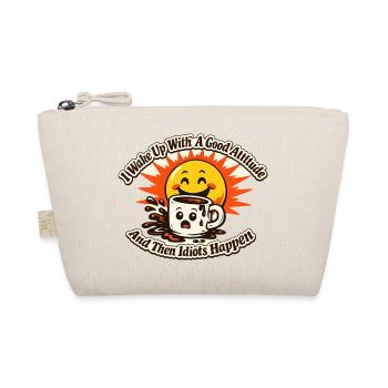 Sunrise Coffee Attitude Shirt - Organic Pouch - nature - Front