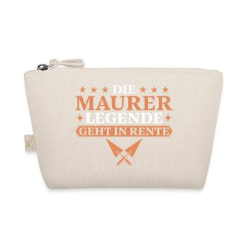 Maurer im Ruhestand Handwerker Abschiedsgeschenk - Bio-Täschchen - Natur - Vorne
