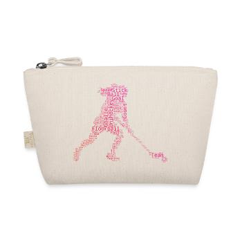 Indoor hockey gift idea for a floorball fan - Organic Pouch - nature - Front