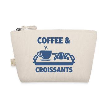 Breakfast Coffee Croissants Breakfast Funny Brunch - Organic Pouch - nature - Front