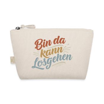 I'm here to go | Motivation Saying - Organic Pouch - nature - Front