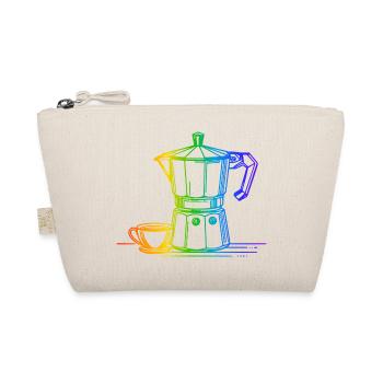 Time for Espresso Regenbogen - Bio-Täschchen - Natur - Vorne