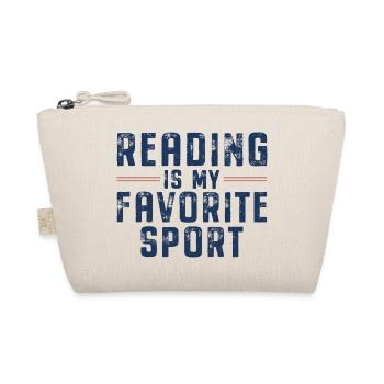La lecture est mon sport préféré Rat de bibliothèque - Trousse biologique - nature - Devant