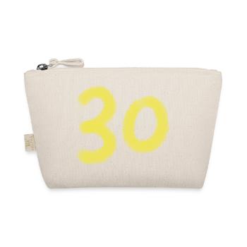 Nombre de pinceaux jaunes 30 sur le noir - Trousse biologique - nature - Devant
